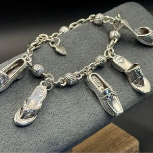 Brighton “Shoe Love” Charm Bracelet, Excellent Condition…